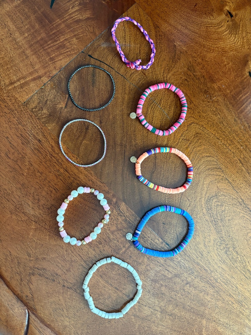 8 BRACELETS: multi set